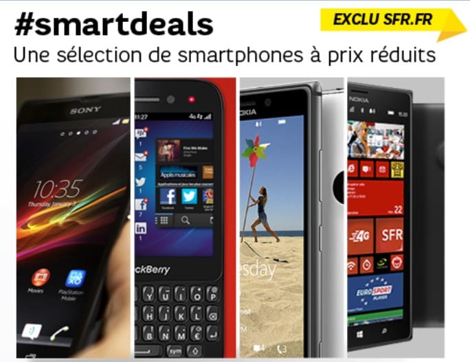 Les #smartdeals, une exclu sfr.fr